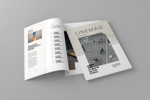 高端企业文化杂志设计模板 Linemag – Magazine Template