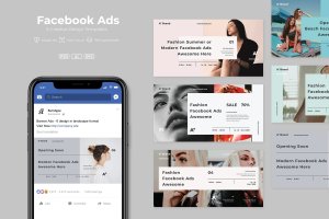网上商城推广Facebook社交设计素材包v18 SRTP – Facebook Ads. v18