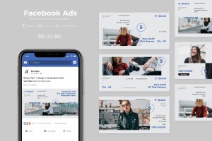 Facebook社交平台时尚品牌推广设计素材v16 SRTP – Facebook Ads. v16
