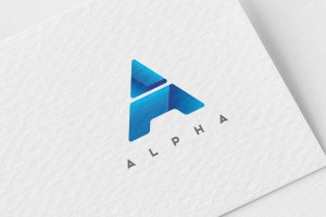 字母A-创意英文字母Logo商标设计模板 A Letter Logo Template