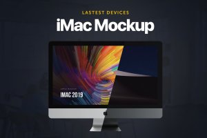 2019款iMac电脑一体机样机模板 iMac 2019 Mockup