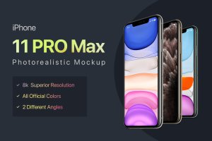 超高清8K分辨率iPhone 11 Pro手机样机 iPhone 11 Pro Max Mockup
