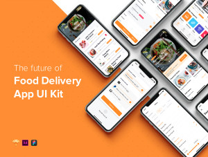 外卖点餐APP应用UI界面设计套件 Fozzi – Food Delivery App UI Kit