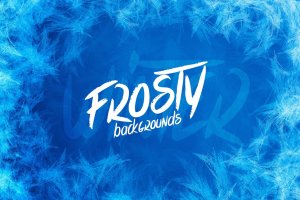 冬季梦幻冰霜装饰框高清背景图素材 Winter Frozen Frame Backgrounds