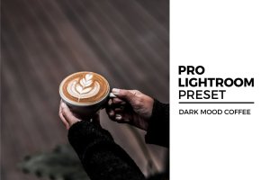 黑咖啡照片后期调色LR预设 Dark Mood Coffee Lightroom Preset