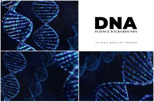 10款DNA链条高清背景图片素材 DNA – 10 Science Backgrounds