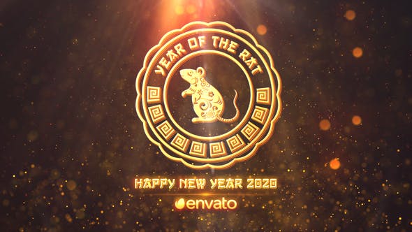 2020年鼠年晚会/年会/倒计时现场开场视频AE模板 Chinese New Year 2020