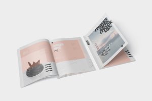 A4尺寸大小杂志封面&内页版式设计图样机 Magazine Mockup – A4 210×297 mm Size