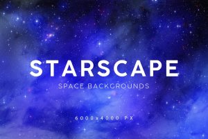 太空星景高清背景设计素材 Space Starscape Backgrounds