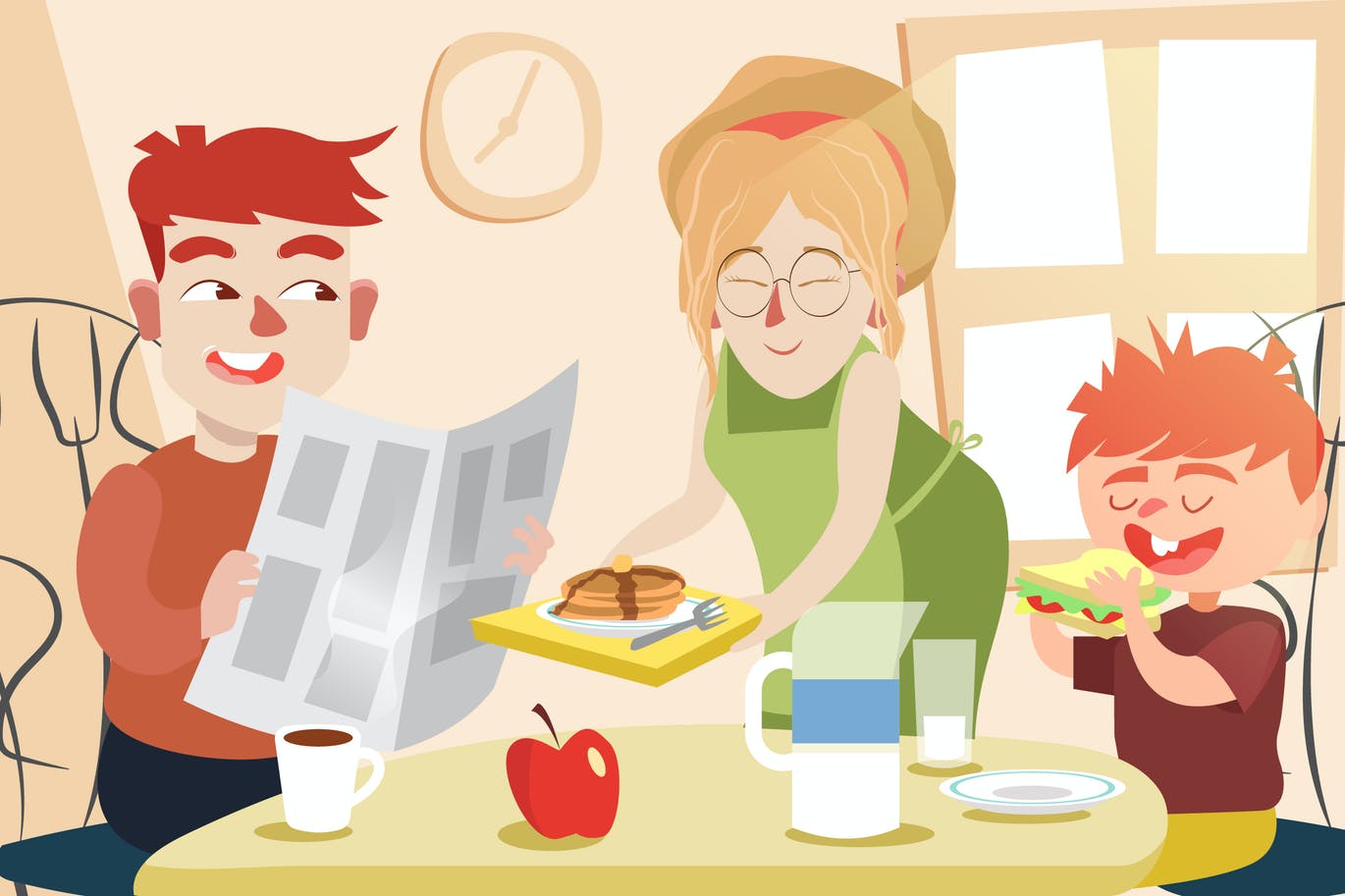 陪你一起吃早餐:bread:|插画|其他插画|wwwLINGA - 原创作品 - 站酷 (ZCOOL)