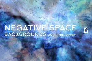 负空间水彩肌理纹理背景素材包v6 Negative Space Backgrounds Vol.6