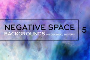 负空间水彩肌理纹理背景素材包v5 Negative Space Backgrounds Vol.5