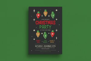 圣诞节活动海报传单设计模板 Christmas Event Flyer