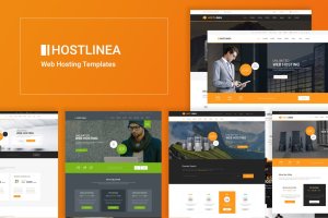 商务金融精英网络托管HTML5模板设计 Hostlinea – Web Hosting, Responsive HTML5 Template