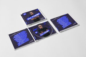 现代DJ混音/专辑CD封面模板v2 Modern DJ Mix / Album CD Cover Artwork Template