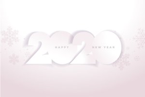 圣诞节庆祝暨迎接2020年主题矢量插画设计素材v5 Happy New Year 2020