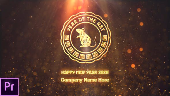 2020年中国风新年主题活动开场粒子动画PR视频模板 Chinese New Year 2020 – Premiere Pro