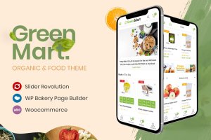 基于WooCommerce开发的有机蔬果WordPress生鲜电商主题 GreenMart – Organic & Food WooCommerce WordPress T
