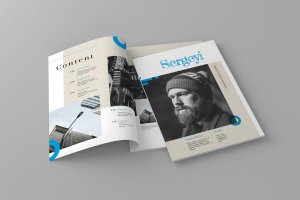人物专访杂志排版设计模板 Sergeyi – Magazine Template
