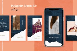 珠宝首饰品牌推广Instagram社交媒体设计素材 Instagram Stories Kit (Vol.43)