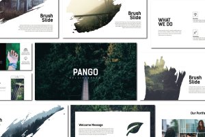 创意摄影/设计/策划工作室PPT幻灯片模板 Pango | Powerpoint Template