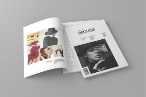 女性时尚主题杂志排版设计模板 Requise – Magazine Template