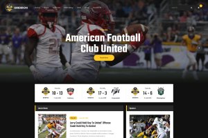 美式足球&NFL赛事体育运动类型WordPress主题 Gridiron | American Football & NFL Team WordPress