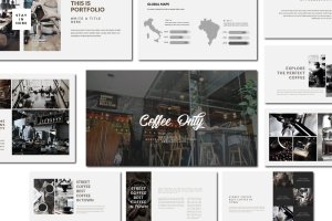 咖啡品牌/咖啡店策划方案PPT幻灯片模板 Coffee | Powerpoint Template