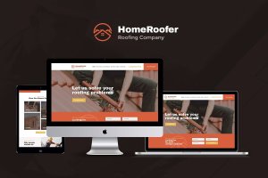 建筑服务网站WordPress企业主题模板 HomeRoofer