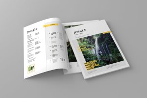 旅游行业杂志版式设计模板 Jungle – Magazine Template