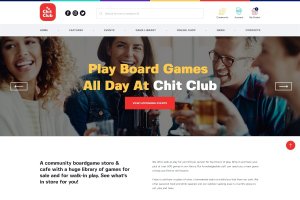 桌游/棋牌/扑克俱乐部网站WordPress主题模板 Chit Club