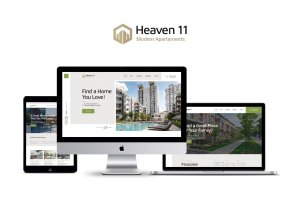 现代公寓大楼/房地产租赁物业服务网站WordPress主题 Heaven11