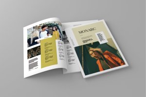 时尚企业杂志排版设计模板 Monarc – Magazine Template