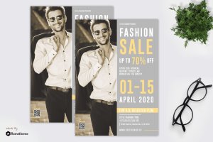 时尚服装品牌促销广告传单模板 Style – Fashion Sale Flyer RY