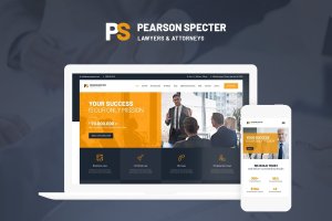 律师&法律顾问网站WordPress主题模板 Pearson Specter