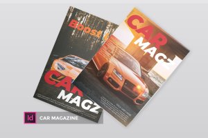汽车主题杂志设计InDesign模板 Car | Magazine Template