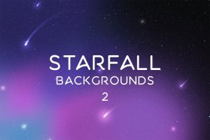 4K抽象星空高清背景图片素材v2 Starfall Backgrounds 2