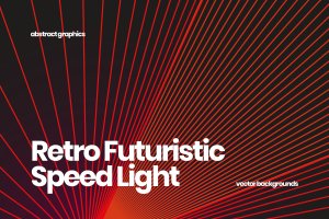 复古风格未来极速光高清背景图 Retro Futuristic Speed Light Backgrounds