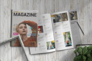 女性时尚主题杂志版式设计InDesign模板 InDesign Magazine Template