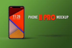 iPhone 11 Pro手机屏幕演示样机模板 PHONE 11 PRO MOCKUP
