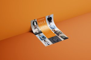 时尚男装服装店折扣促销海报设计模板 Fashion Flyer 14