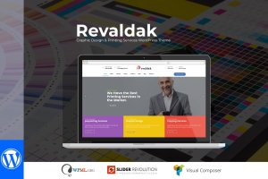 印刷服务/印刷厂网站WordPress企业主题 Revaldak – Printing Services WordPress Theme