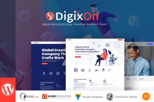 数字营销互联网推广咨询公司WordPress企业主题 Digixon – Digital Marketing Strategy Consulting WP