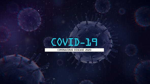 COVID-19新型冠状病毒主题视频AE模板素材 Coronavirus COVID19 Slideshow