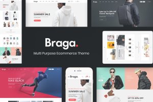 时尚品牌电商网站WordPress主题模板[兼容WooCommerce] Braga – Fashion Theme for WooCommerce WordPress