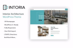 室内装修设计服务WordPress企业主题 Intoria – Interior Architecture WordPress Theme