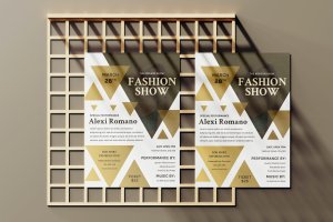 时装SHOW活动海报传单设计模板v02 Fashion Flyer Template Vol 02