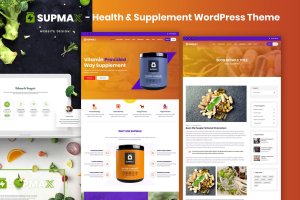 健康营养补充品牌网站WordPress企业主题模板 Supmax – Health & Supplement Elementor WordPress