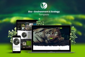 环境与生态网站WordPress主题模板[For Elementor] Eko – Environment & Ecology Template Kit