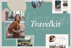 精致现代旅游休闲风杂志元素旅行工具包博客WordPress模板工具包 TravelKit – Journal & Blog Template Kit for Elementor